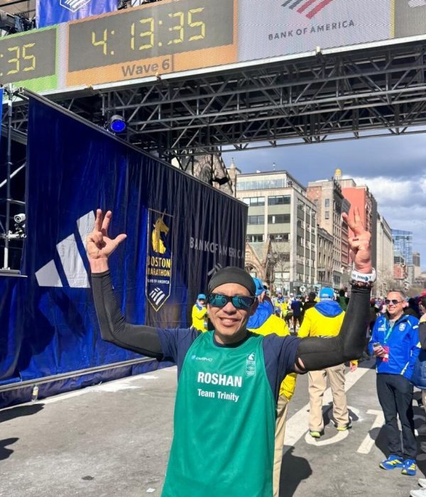 Roshan finish line pic